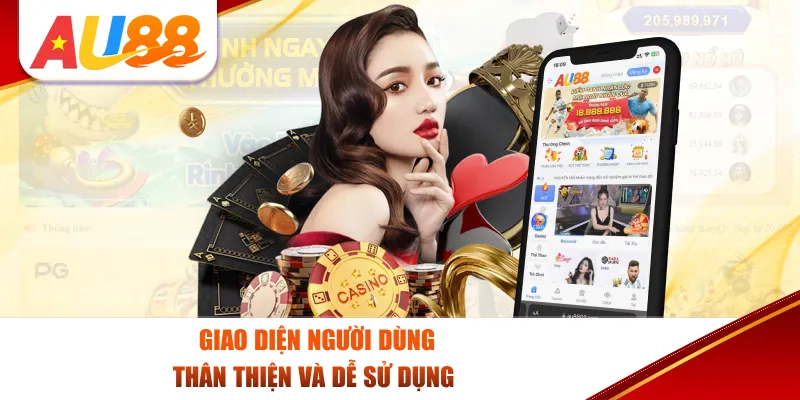 Giao diện người dùng thân thiện và dễ sử dụng